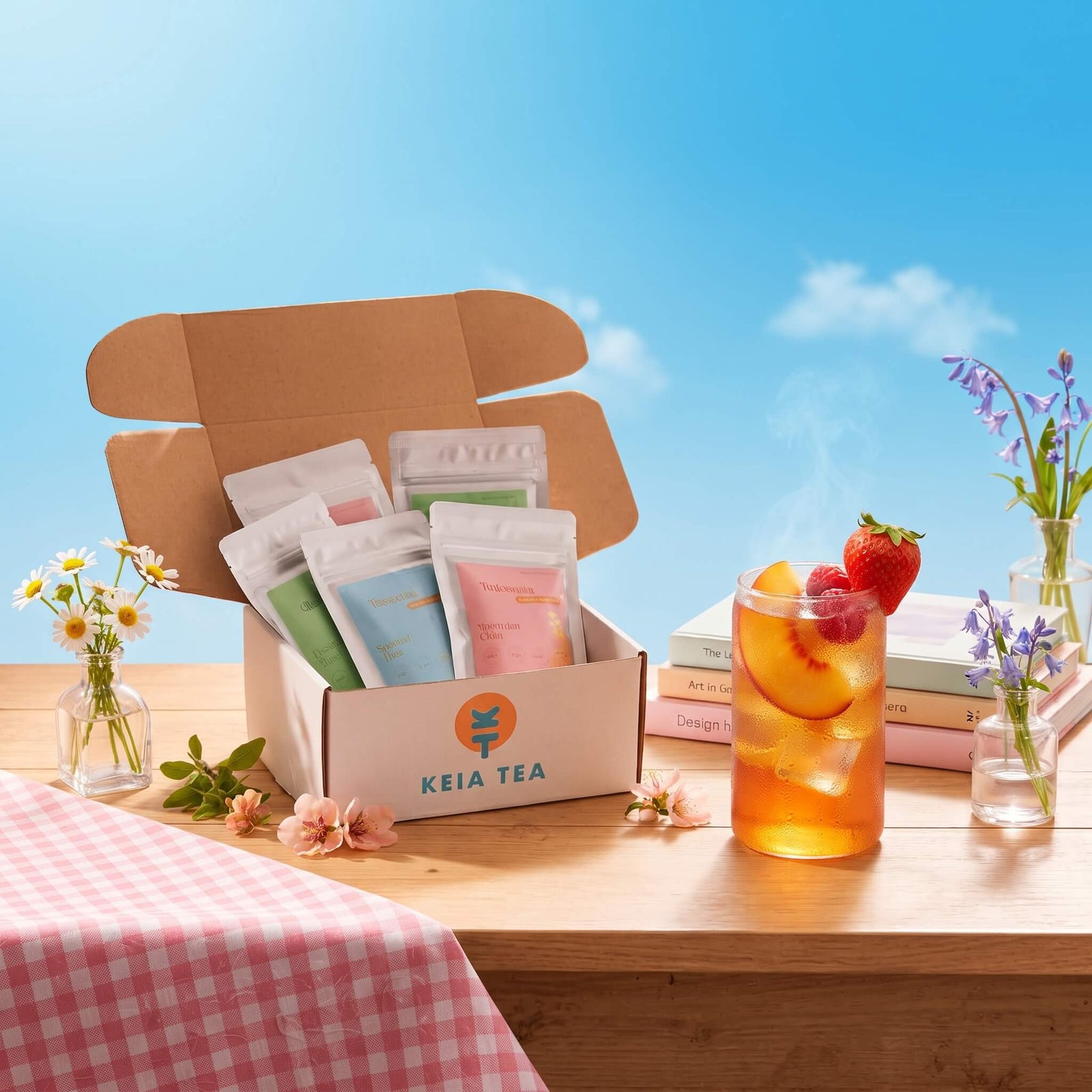 La box thé estivale et fruitée de keia tea thés glacés maison
