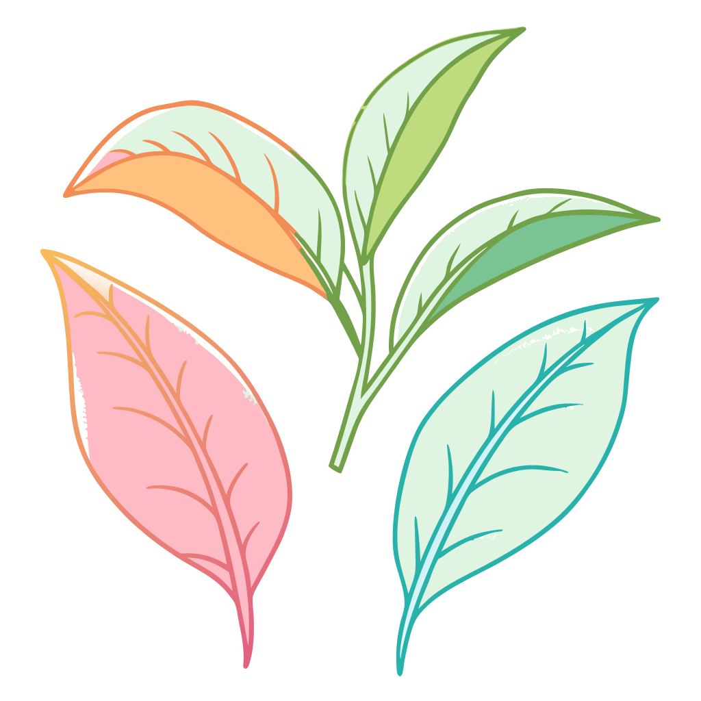 Feuilles de thé bio illustrant la naturalité et la qualité de notre thé en vrac – boutique en ligne suisse.