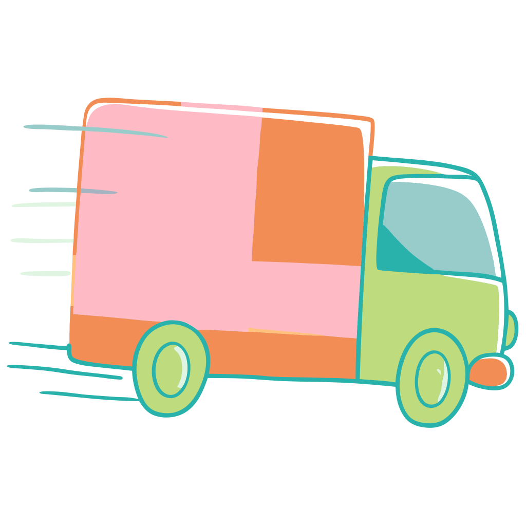 Camion rapide illustrant notre service de livraison express pour thé en vrac, garantissant une expédition efficace en Suisse.