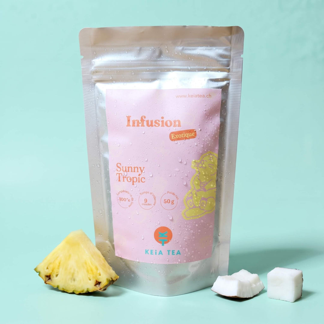 Infusion exotique sans théine Sunny Tropic KEiA TEA - sachet 50g