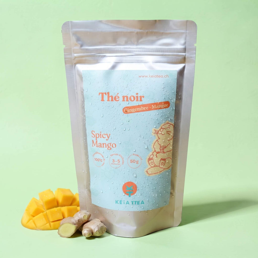 Thé noir mangue et gingembre Spicy Mango KEiA TEA - sachet 50g