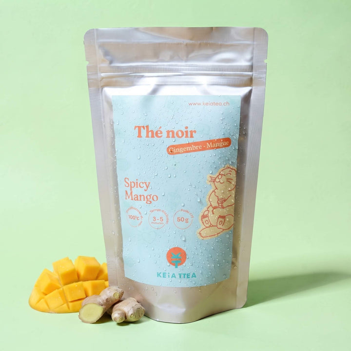 Thé noir mangue et gingembre Spicy Mango KEiA TEA - sachet 50g