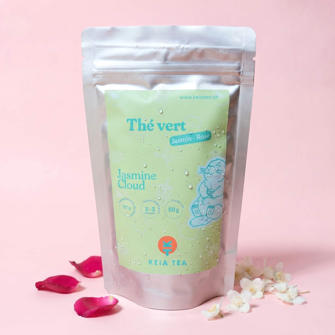 Thé vert jasmin et rose Jasmine Cloud KEiA TEA - sachet 50g